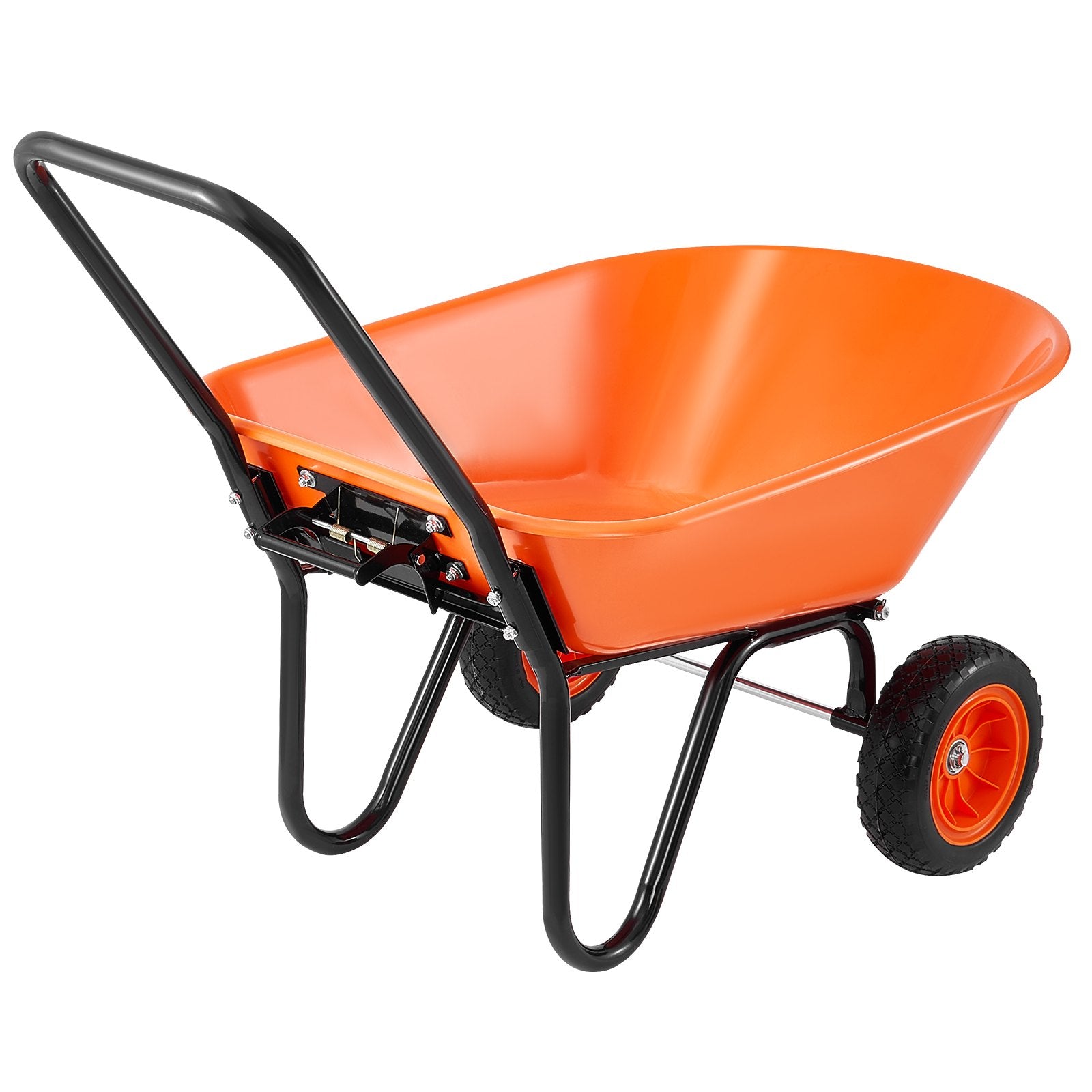 Wheelbarrow Cart 2-Wheel Garden Dump Wagon Handle 5 Cu.Ft 397lbs