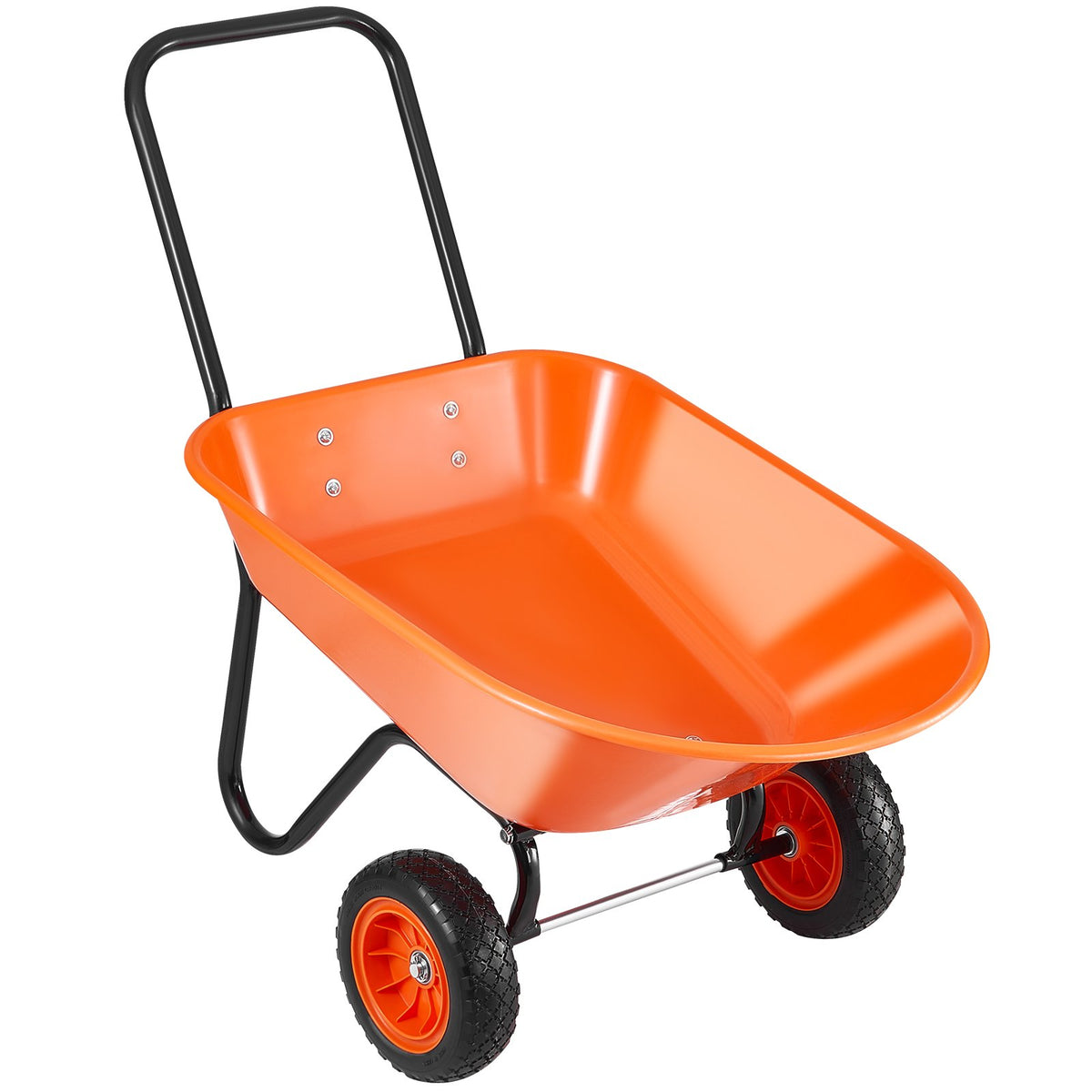 Wheelbarrow Cart 2-Wheel Garden Dump Wagon Handle 5 Cu.Ft 397lbs