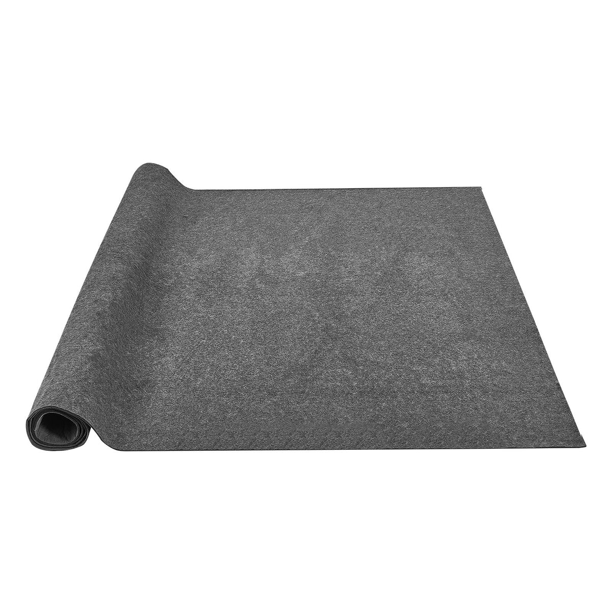 Slip-Resistant Rug Pad 9x12' 1/4" Dual Surface Felt Latex Gray Carpet Cushion
