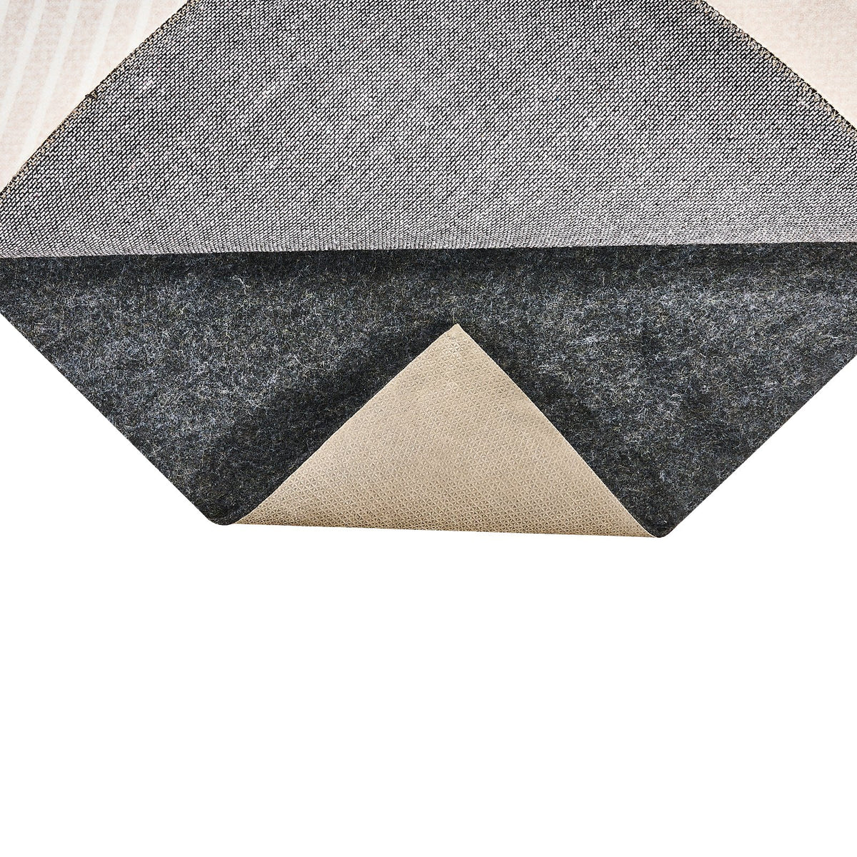 Slip-Resistant Rug Pad 9x12' 1/4" Dual Surface Felt Latex Gray Carpet Cushion