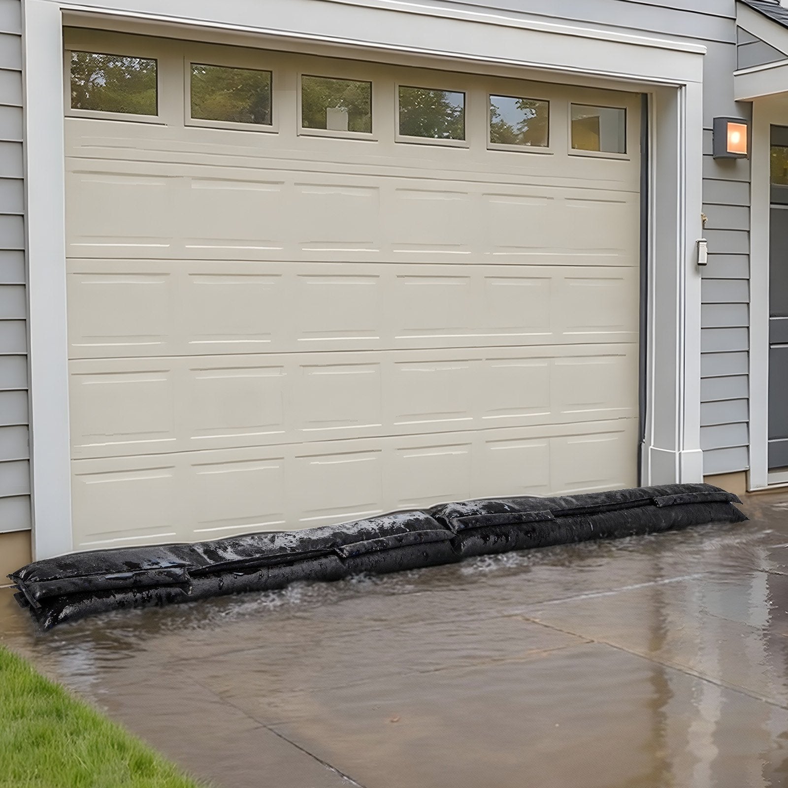 Flood Barrier 10-Pack, 1530x210mm Water-Activated Reusable Sandless Flood Bags