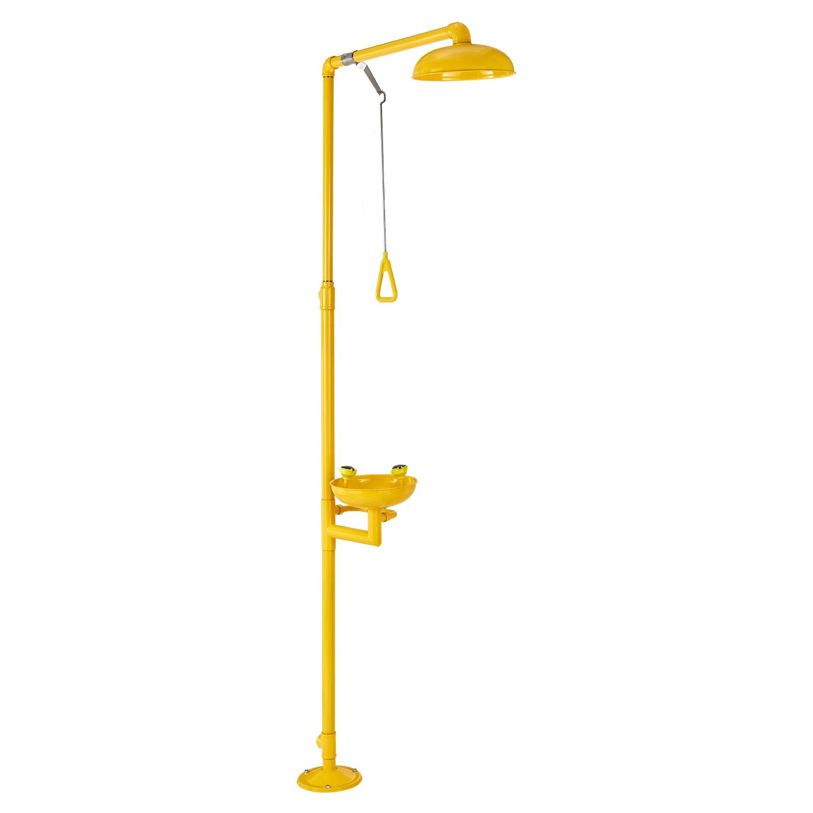 Eye Wash Station Emergency Shower 34.25x15.75x91.73in Stainless Steel OSHA