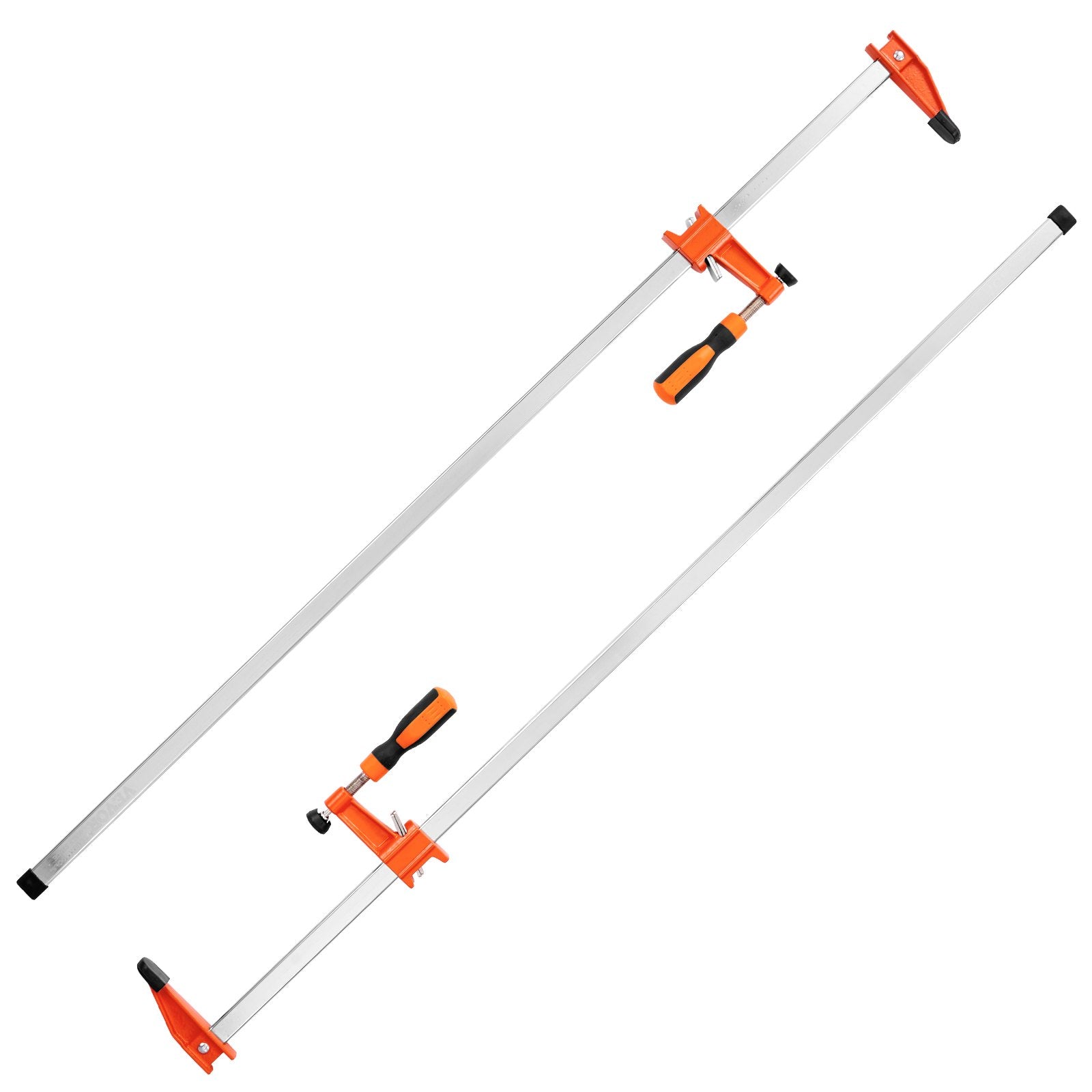 2-Pack 914mm Bar Clamps, Quick-Change F Clamp, 600 lbs Load, Cast Iron & Steel