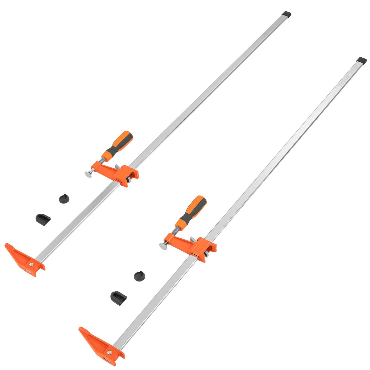 2-Pack 914mm Bar Clamps, Quick-Change F Clamp, 600 lbs Load, Cast Iron & Steel