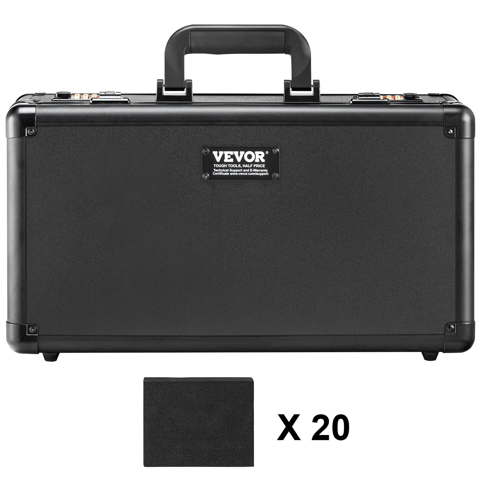 Graded Card Storage Box 4-Slot Case with Lock Foam Dividers for Graded Cards