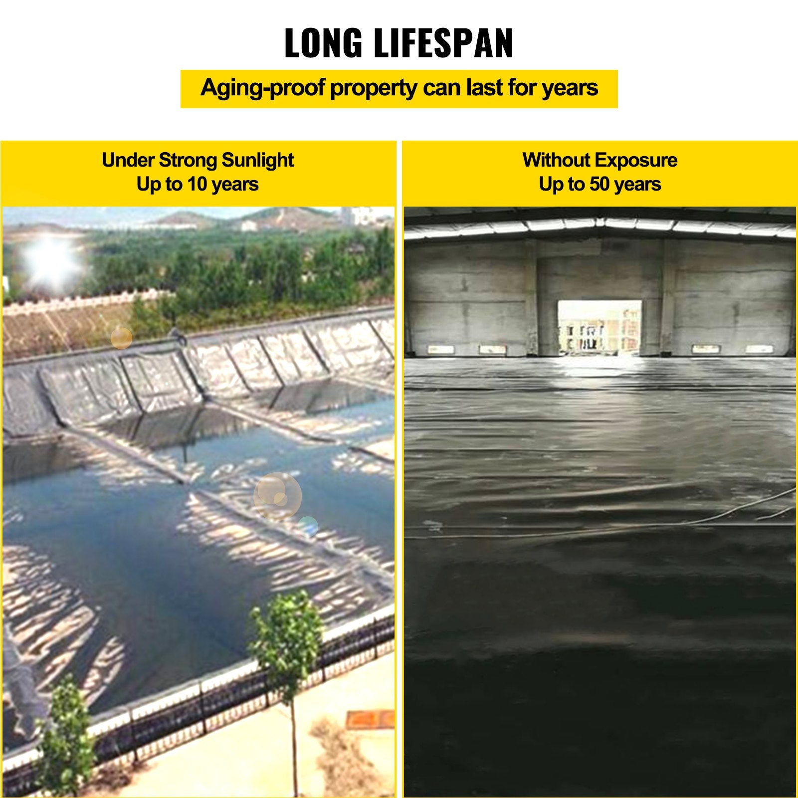 LLDPE Pond Liner 15x20ft 20 Mil Fish Pond Liners for Waterfall and Ponds