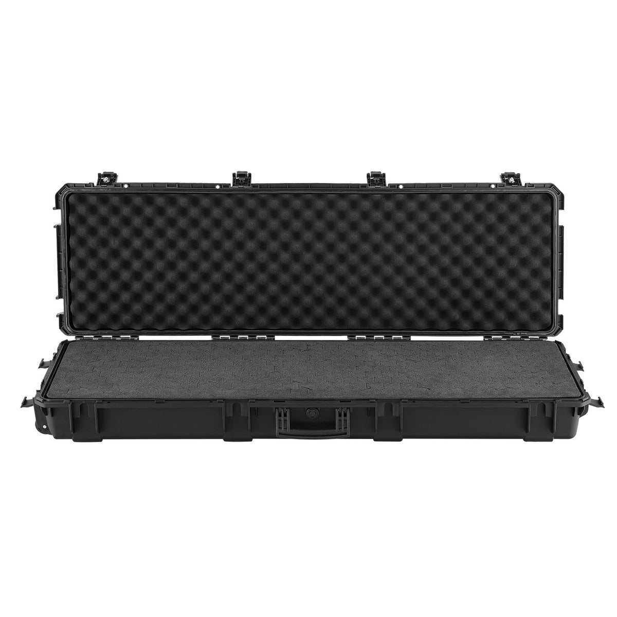 Hard Rifle Case 1270mm Lockable XPE Foam Wheels IP67 Waterproof Dustproof Black