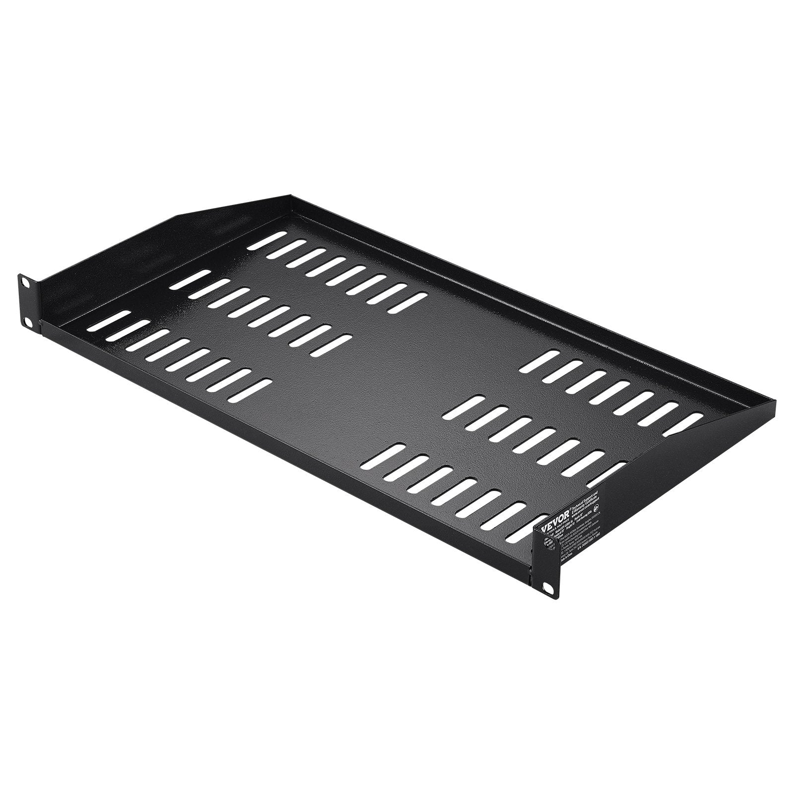 Server Rack Shelf 1U 2PCS 254mm 22.68kg Vented Cantilever Tray 482.6mm Rack
