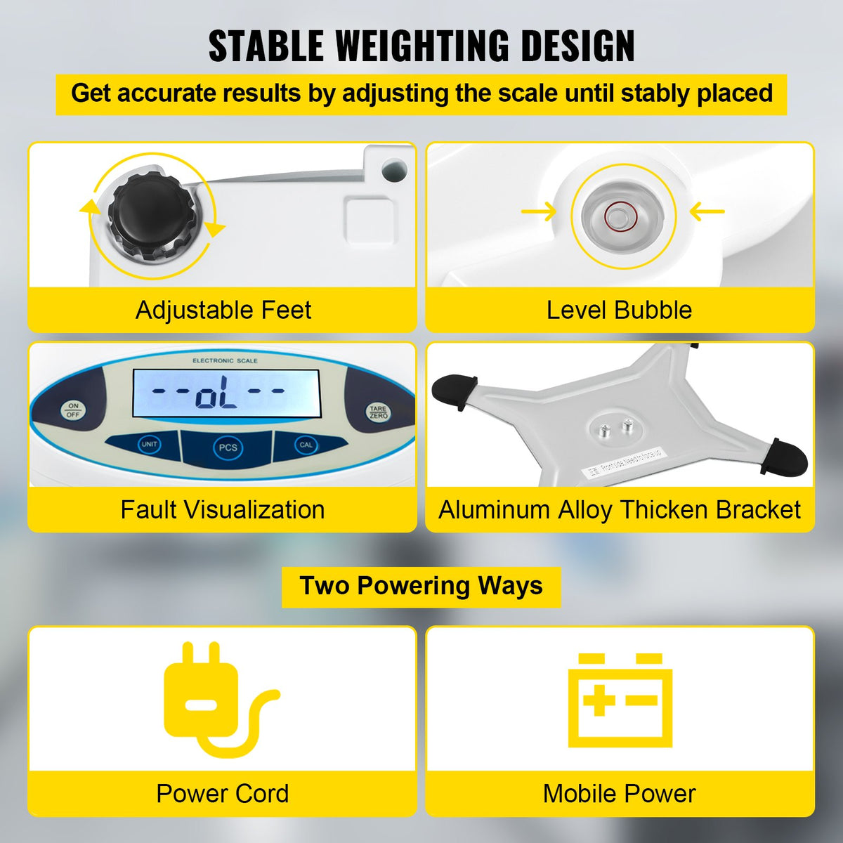 Digital Analytical Balance, High Precision, 5000g x 0.01g Laboratory Scale