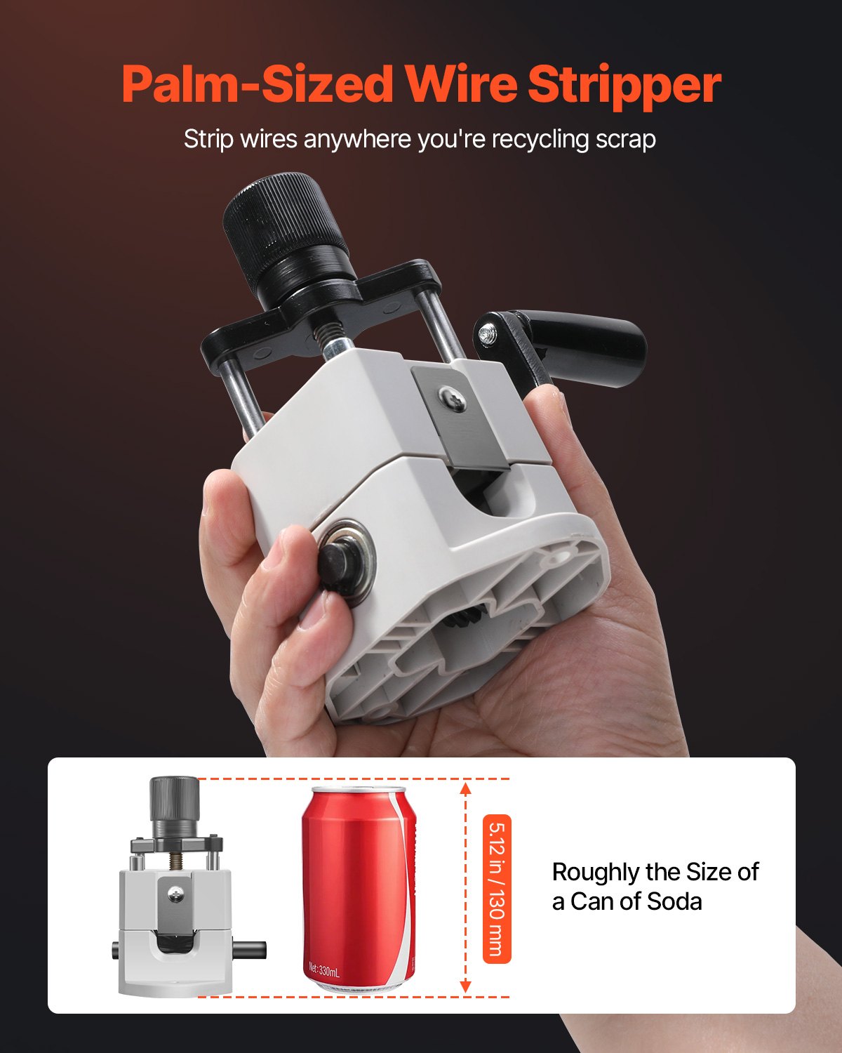 Wire Stripping Machine Manual 1.5-25mm Portable Copper Stripper Hand or Drill