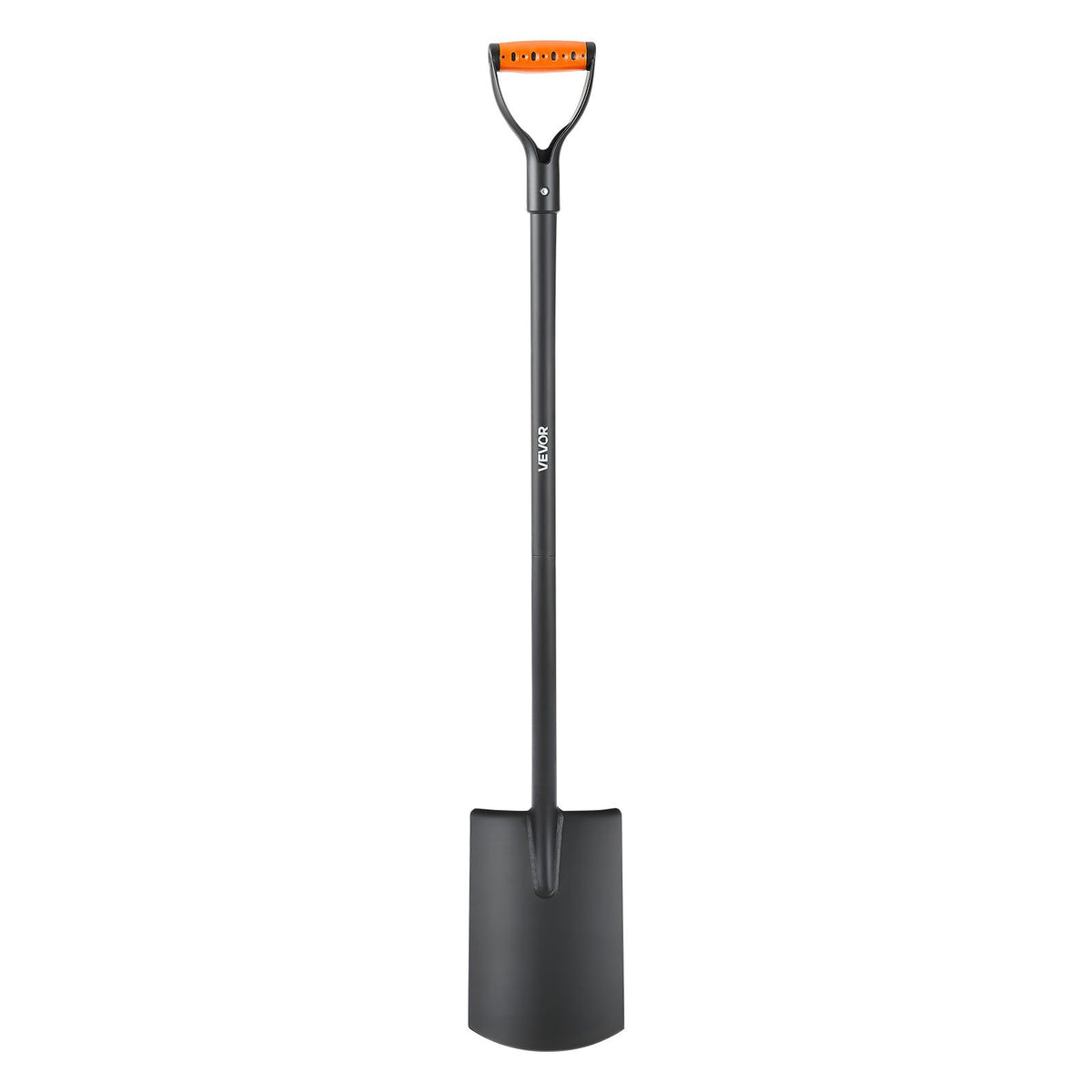 Square Shovel 122 cm Heavy-Duty Flat Shovel Alloy Steel Blade Non-Slip D-Handle
