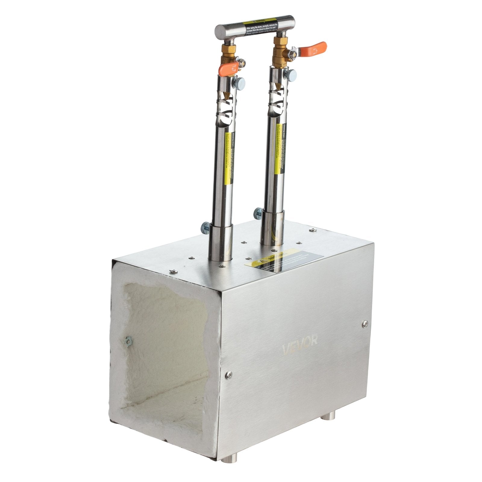 Portable Propane Forge 2 and 3 Burners 2600? Square Stainless Steel Gas Forge