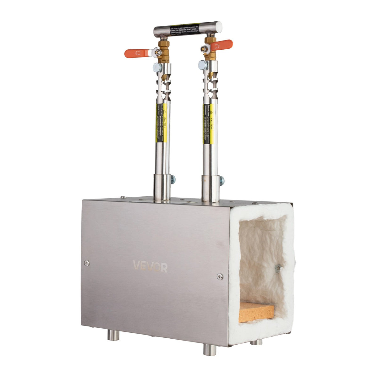 Portable Propane Forge 2 and 3 Burners 2600? Square Stainless Steel Gas Forge