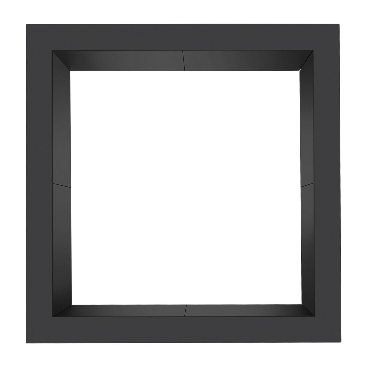 36x36 in Square Fire Pit Ring, 30x30 in Inner, 10" Height, Heavy Duty Steel
