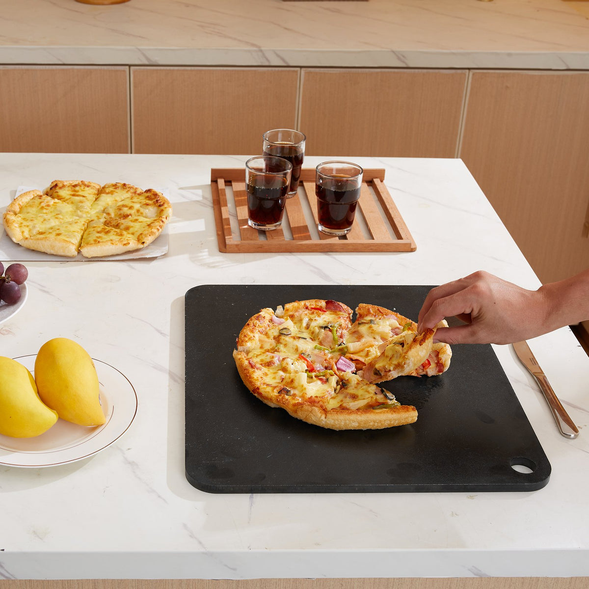 Pizza Steel 16"x14.5"x1/4" Pre-Seasoned Carbon Steel Heavy-Duty Pizza Pan