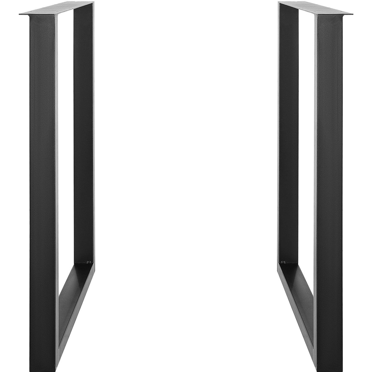 Adjustable Furniture Legs 711.2mm Square Steel Set of 2 Heavy Duty Desk Black