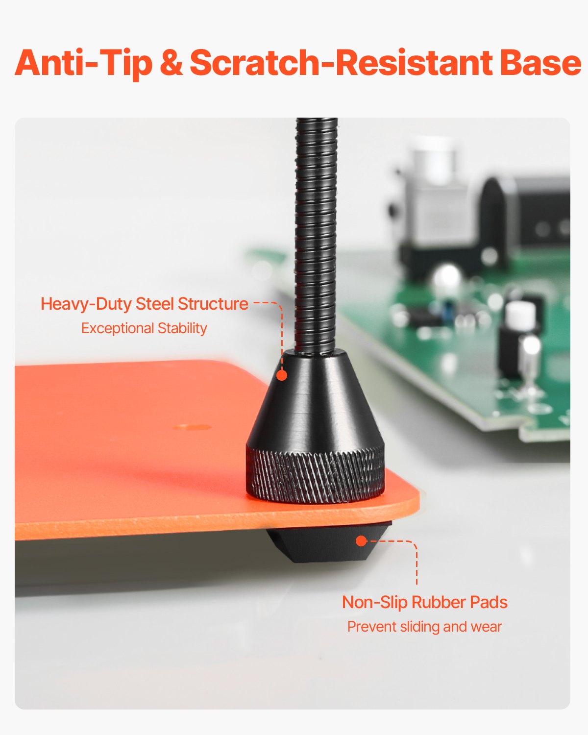 Magnetic Helping Hands Soldering Station 2-in-1 3X LED 5 Arms 6 PCB Holders