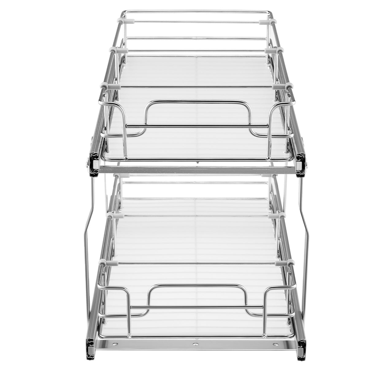 Pull Out Cabinet Organizer 12Wx21Dx15H Heavy Duty Slide Out Pantry Shelves Steel