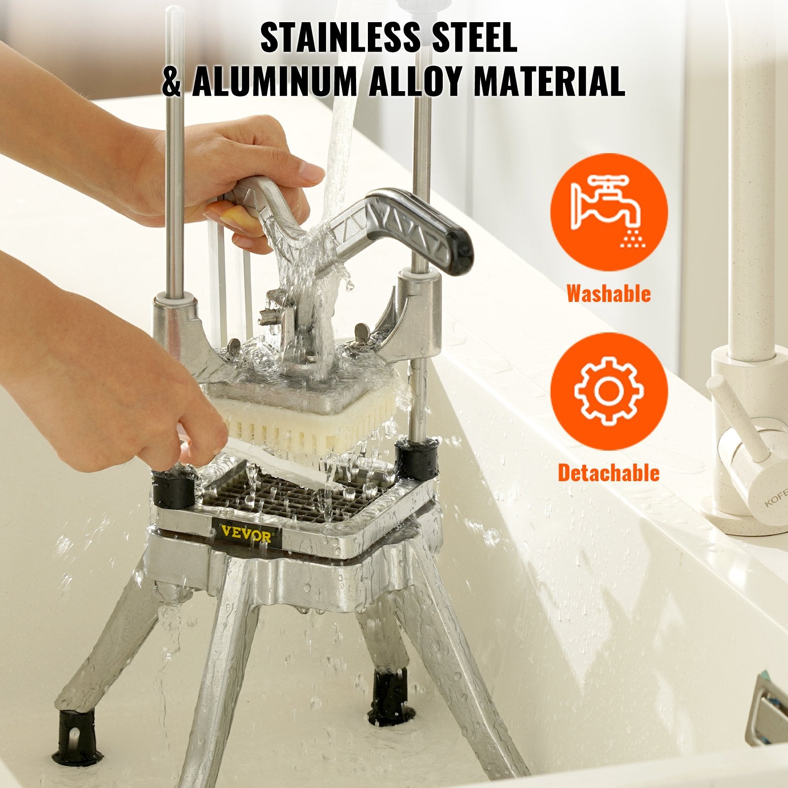 Commercial Vegetable Fruit Chopper 1/2" Blade Stainless Steel Cutter