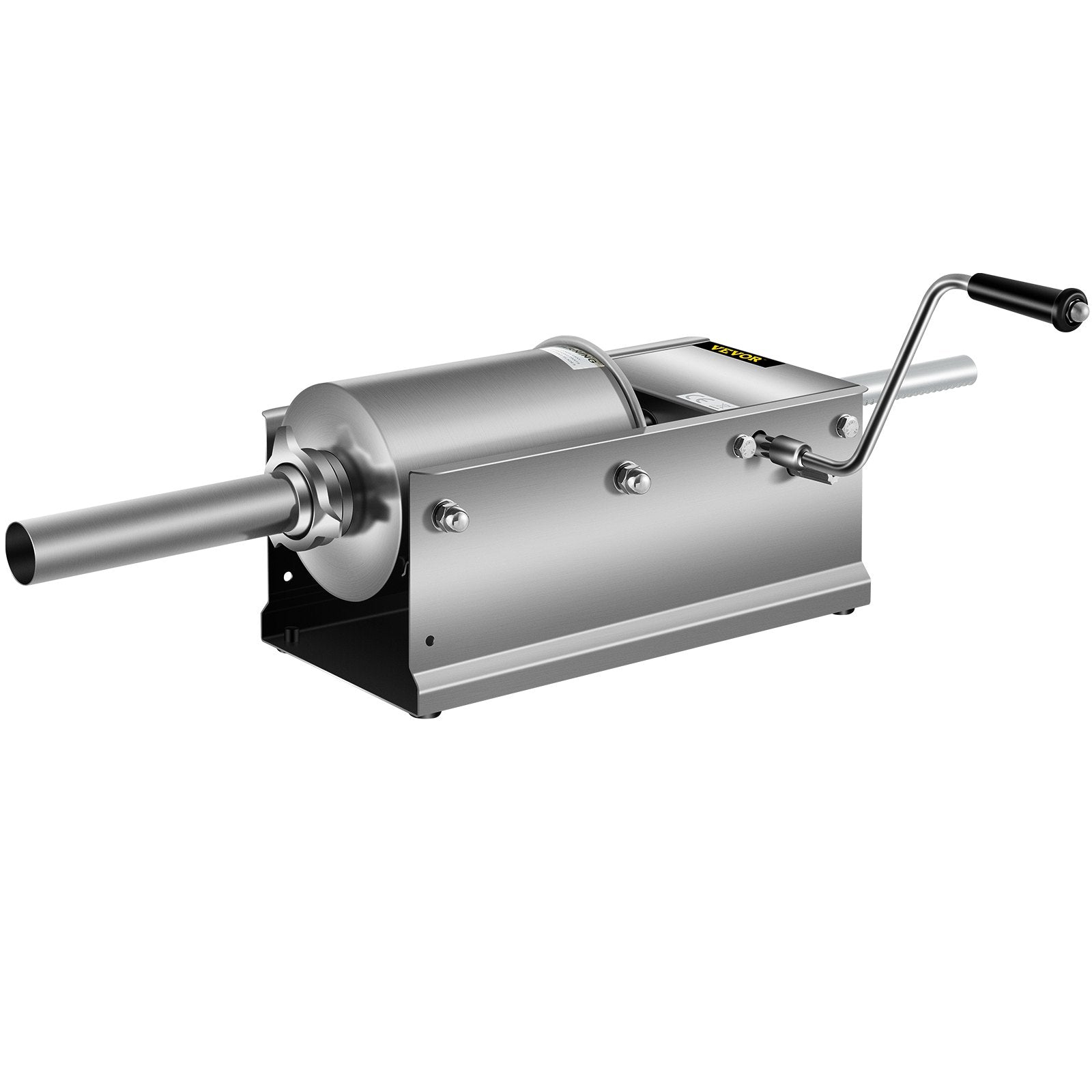 Manual Sausage Stuffer 3L/7lbs, Horizontal Dual-Speed Meat Stuffer with 5 Tubes