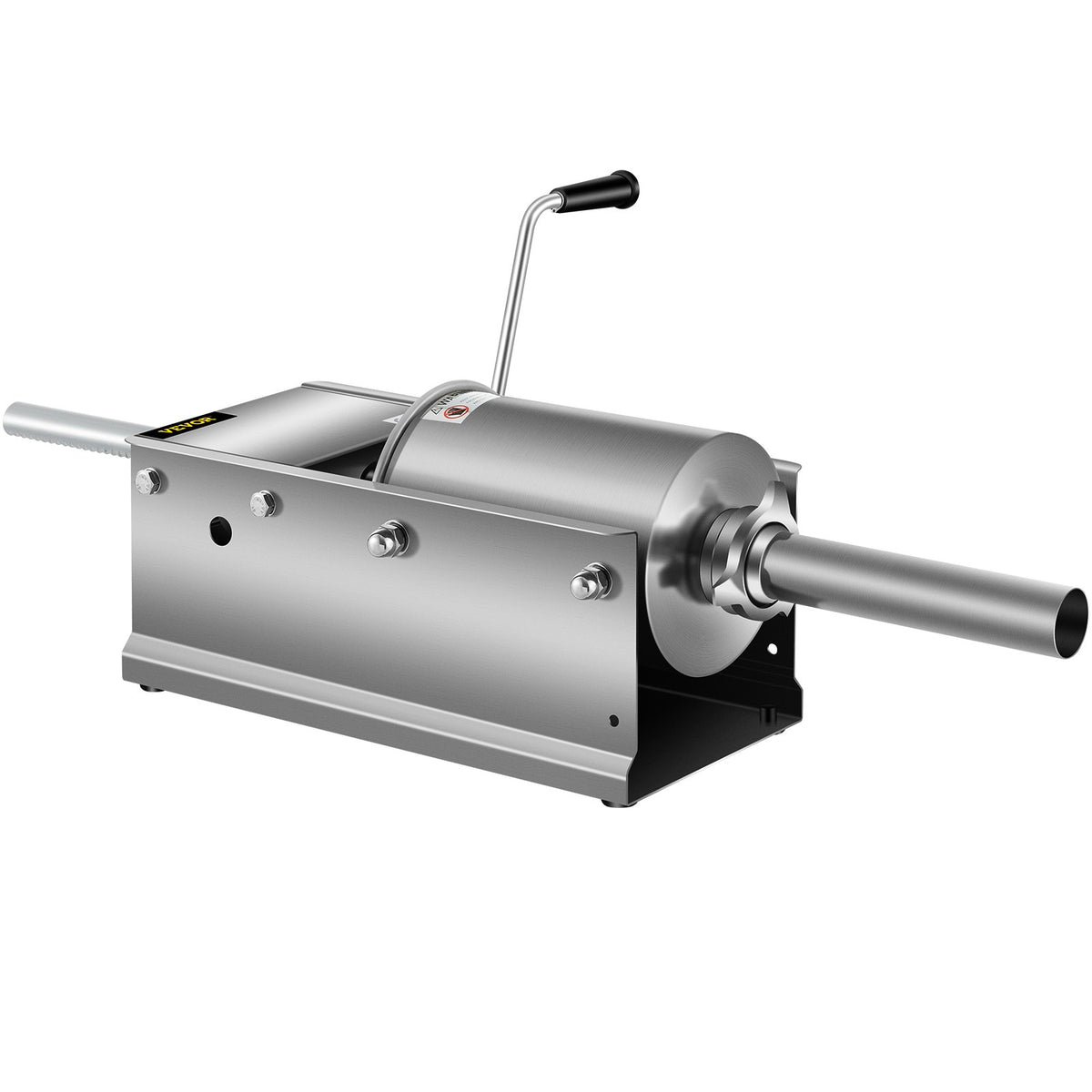 Manual Sausage Stuffer 3L/7lbs, Horizontal Dual-Speed Meat Stuffer with 5 Tubes