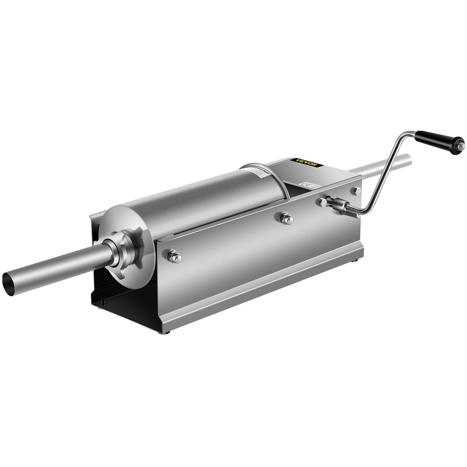Manual Sausage Stuffer 5L/11lbs, Horizontal Dual-Speed Meat Stuffer with 5 Tubes
