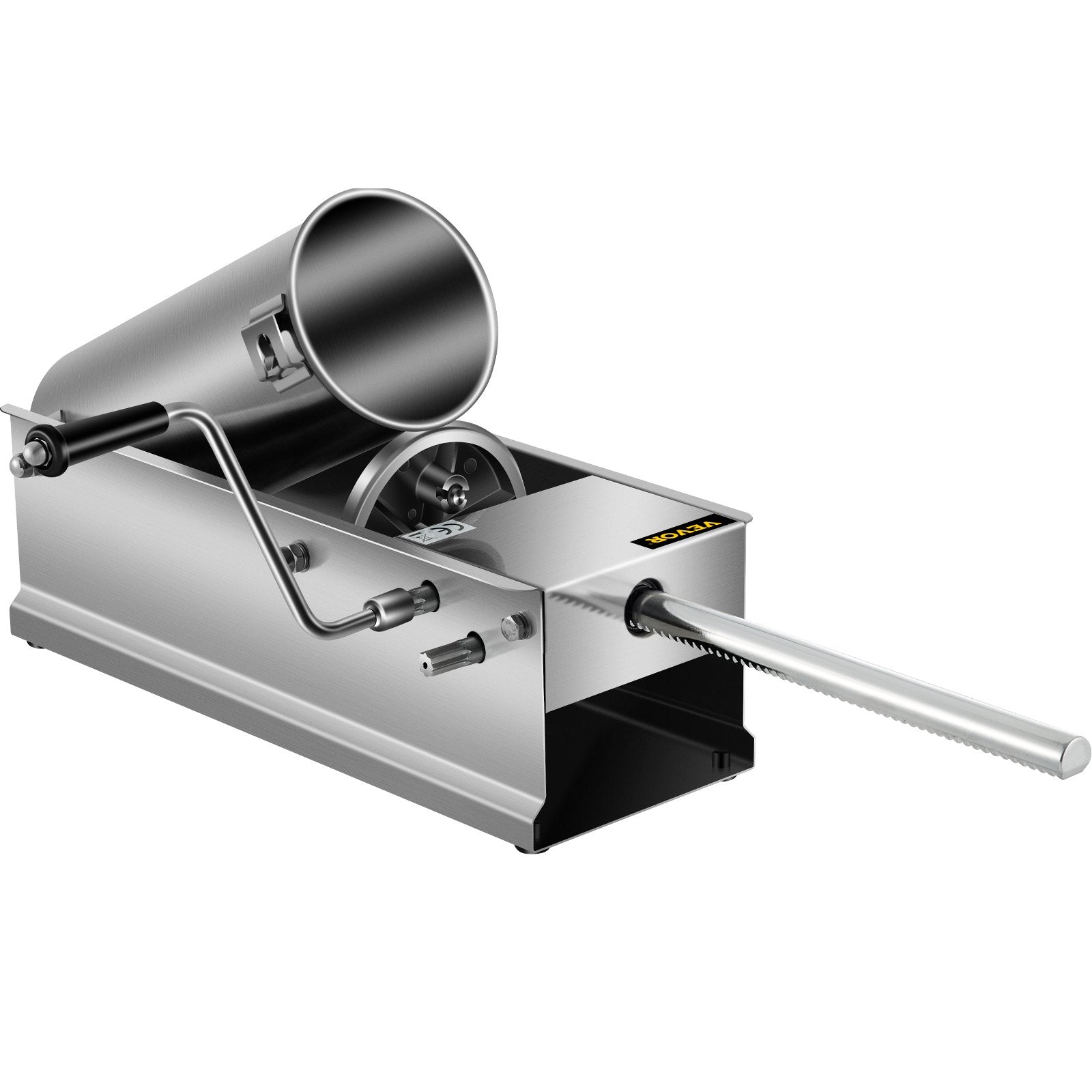 Manual Sausage Stuffer 5L/11lbs, Horizontal Dual-Speed Meat Stuffer with 5 Tubes