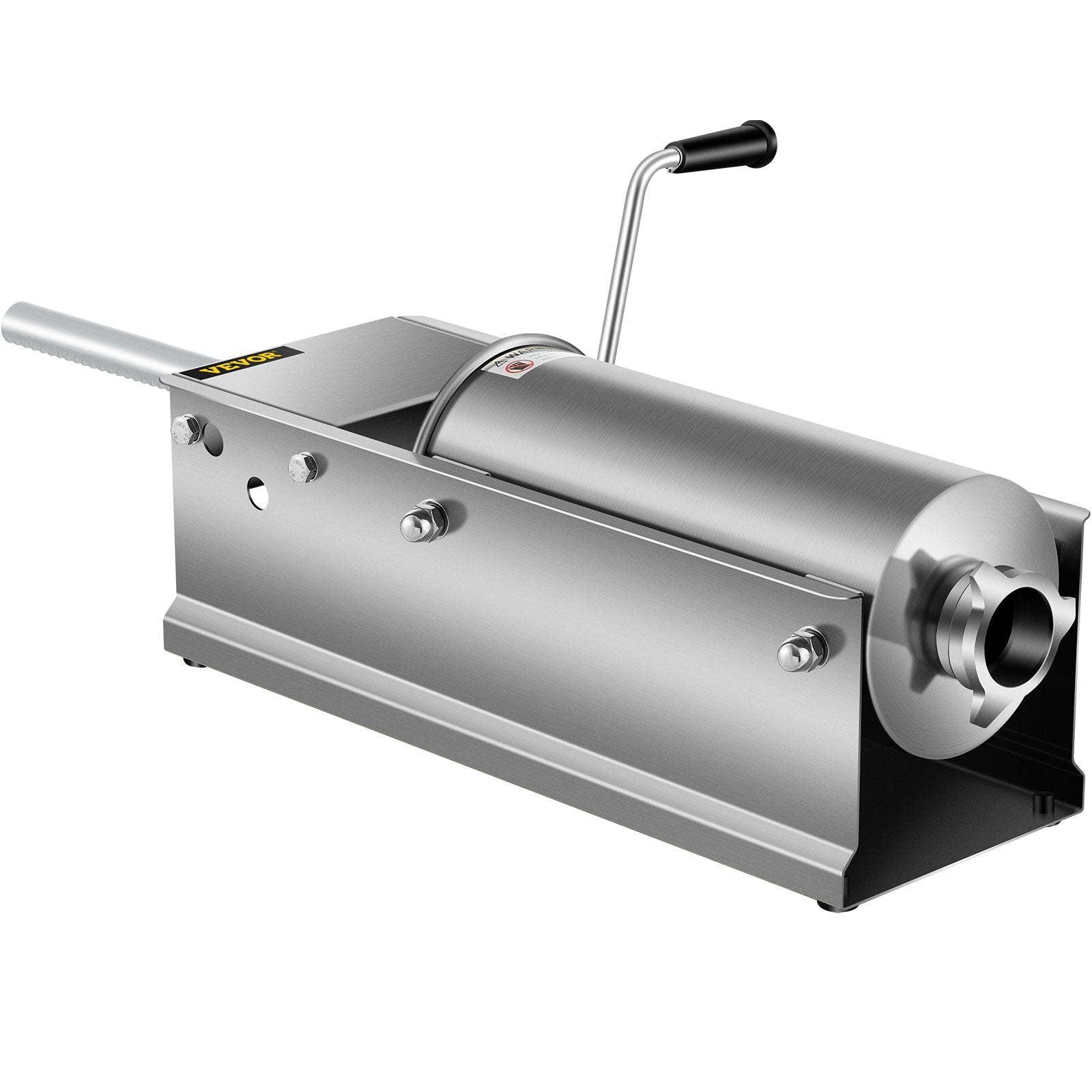 Manual Sausage Stuffer 5L/11lbs, Horizontal Dual-Speed Meat Stuffer with 5 Tubes