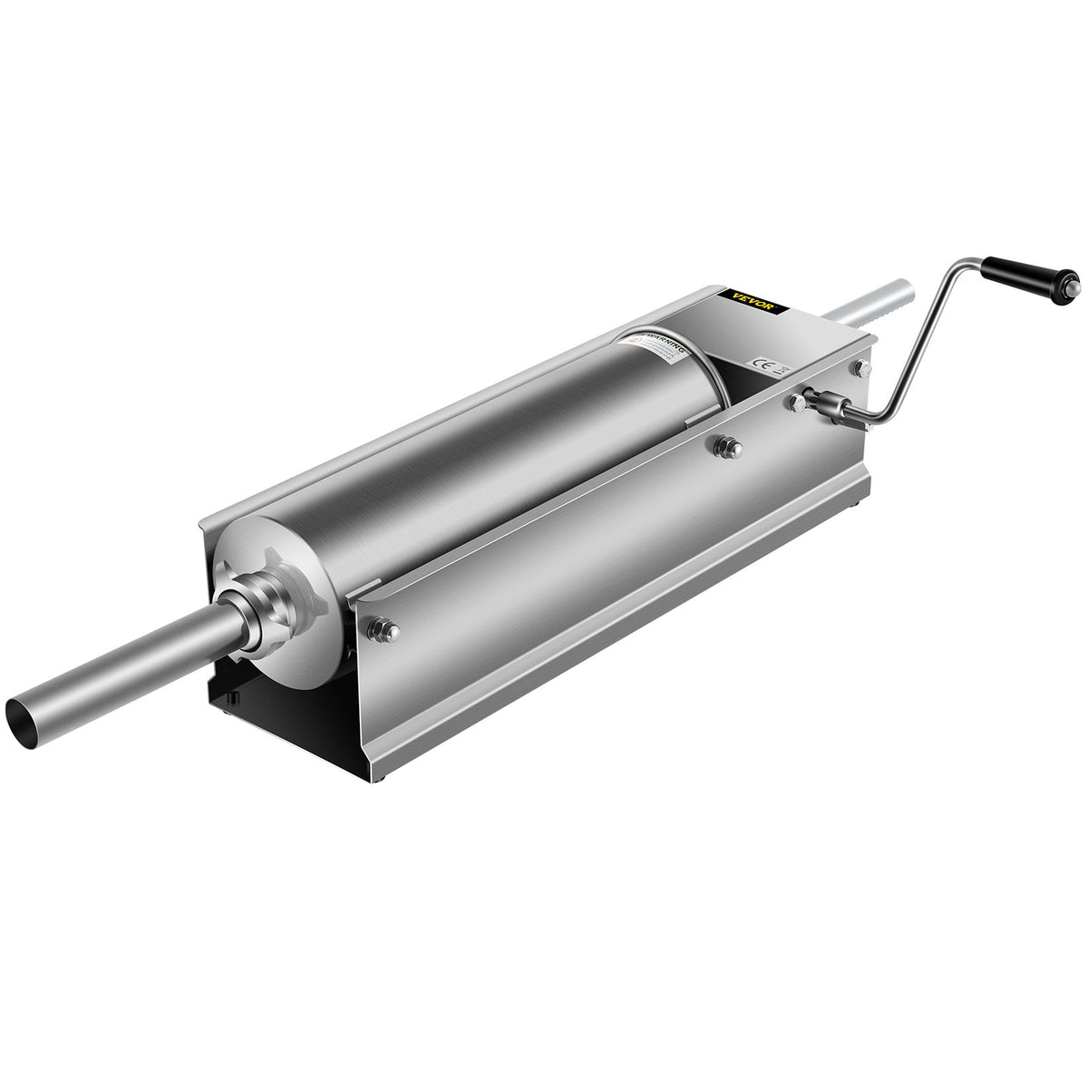 Manual Sausage Stuffer 7L/15lbs, Horizontal Dual-Speed Meat Stuffer with 5 Tubes