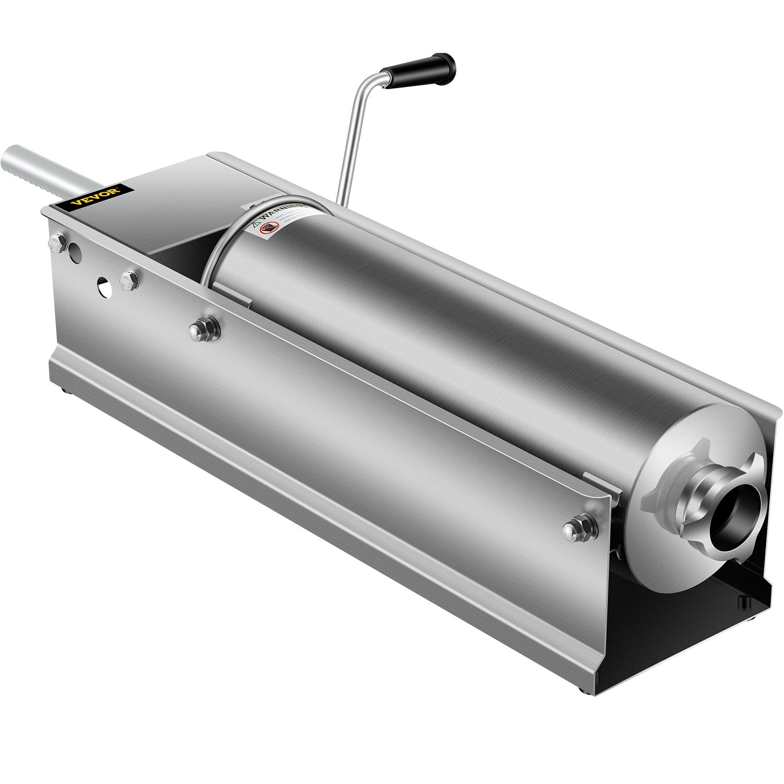 Manual Sausage Stuffer 7L/15lbs, Horizontal Dual-Speed Meat Stuffer with 5 Tubes