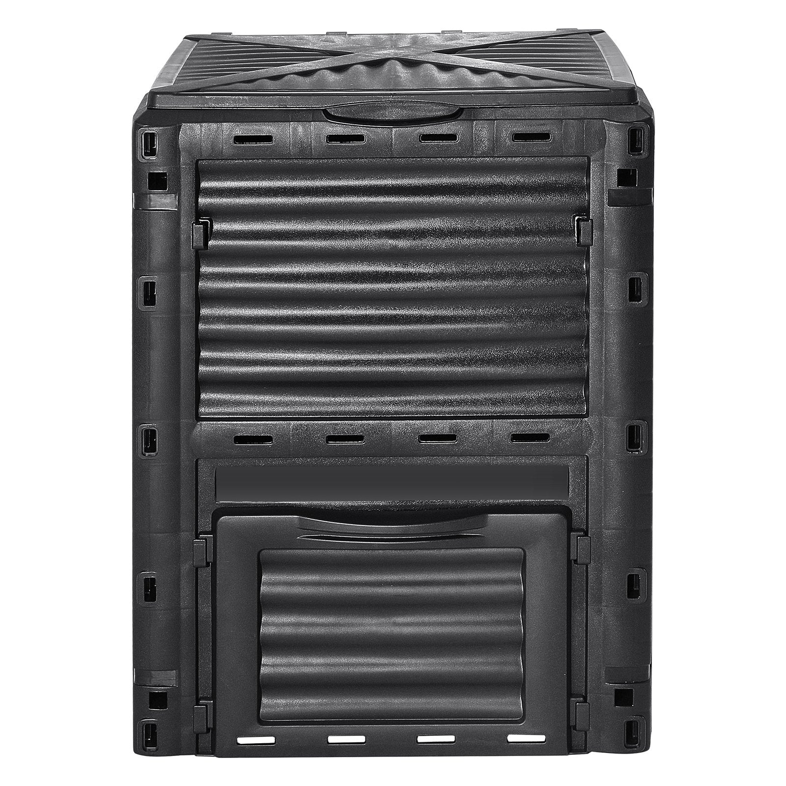 Garden Compost Bin 300L, BPA-Free Outdoor Composter with Top Lid & Bottom Door