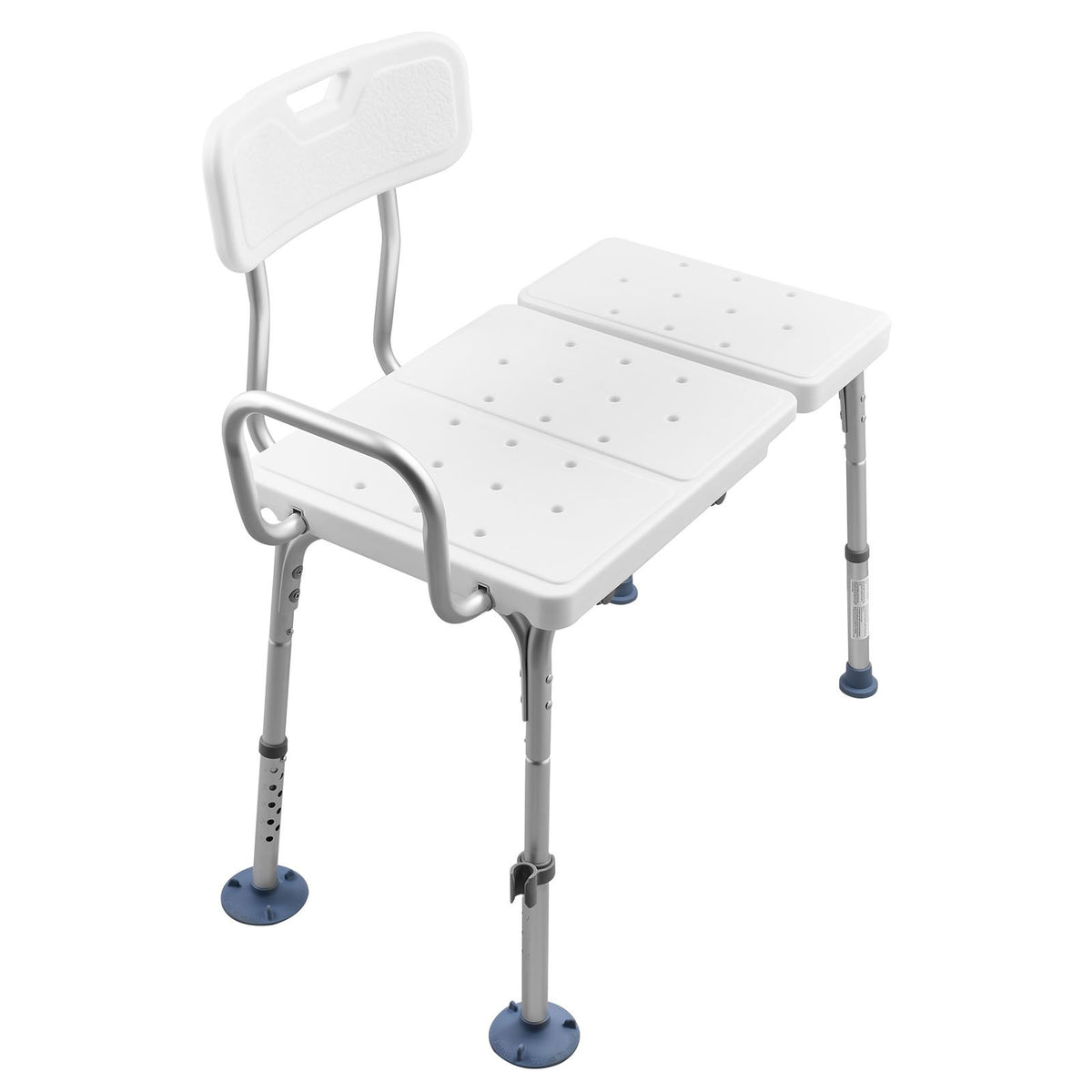 Tub Transfer Bench 180kg Shower Chair Adjustable Arm Backrest Bath Seat Elderly