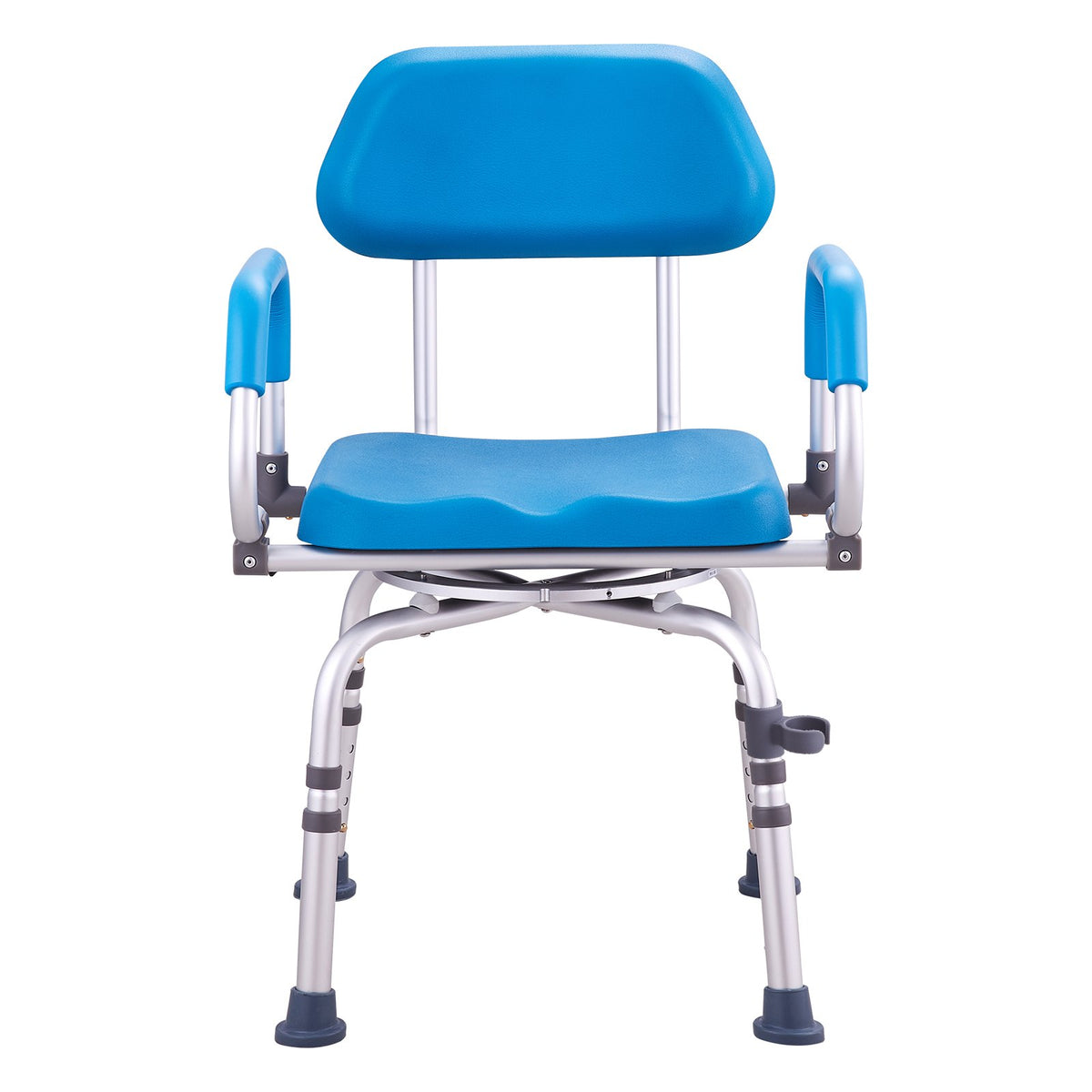 Swivel Shower Chair 360° Adjustable Seat with Pivot Arms Padded Non-Slip 300lbs
