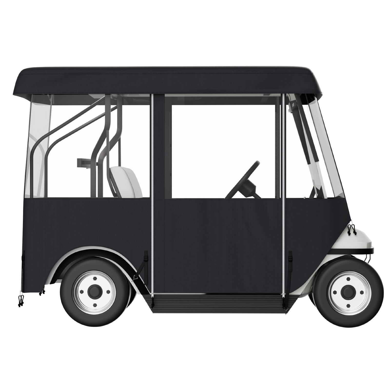Golf Cart Enclosure 86in 4-Sided Deluxe 300D Waterproof Windows for EZGO Yamaha