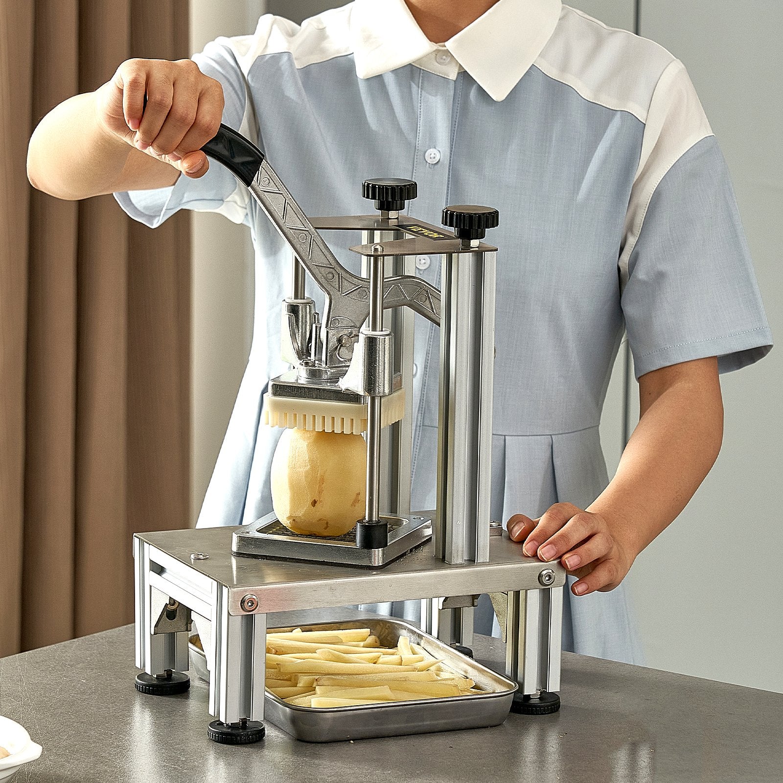 Commercial Vegetable Dicer Chopper 4 Blades French Fry Cutter for Kitchen Use
