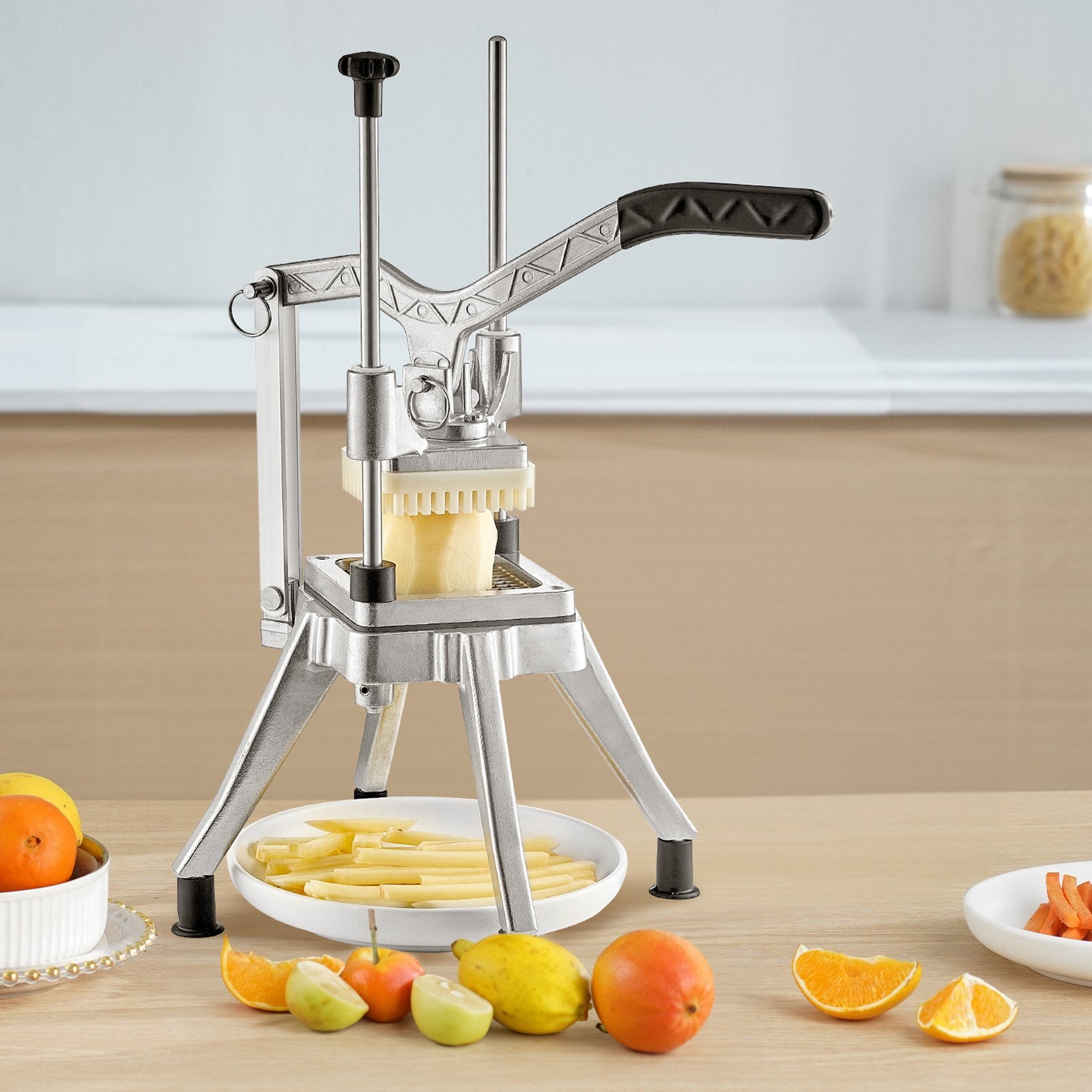 Commercial Chopper Vegetable Chopper with 4 Blades Fruits Dicer