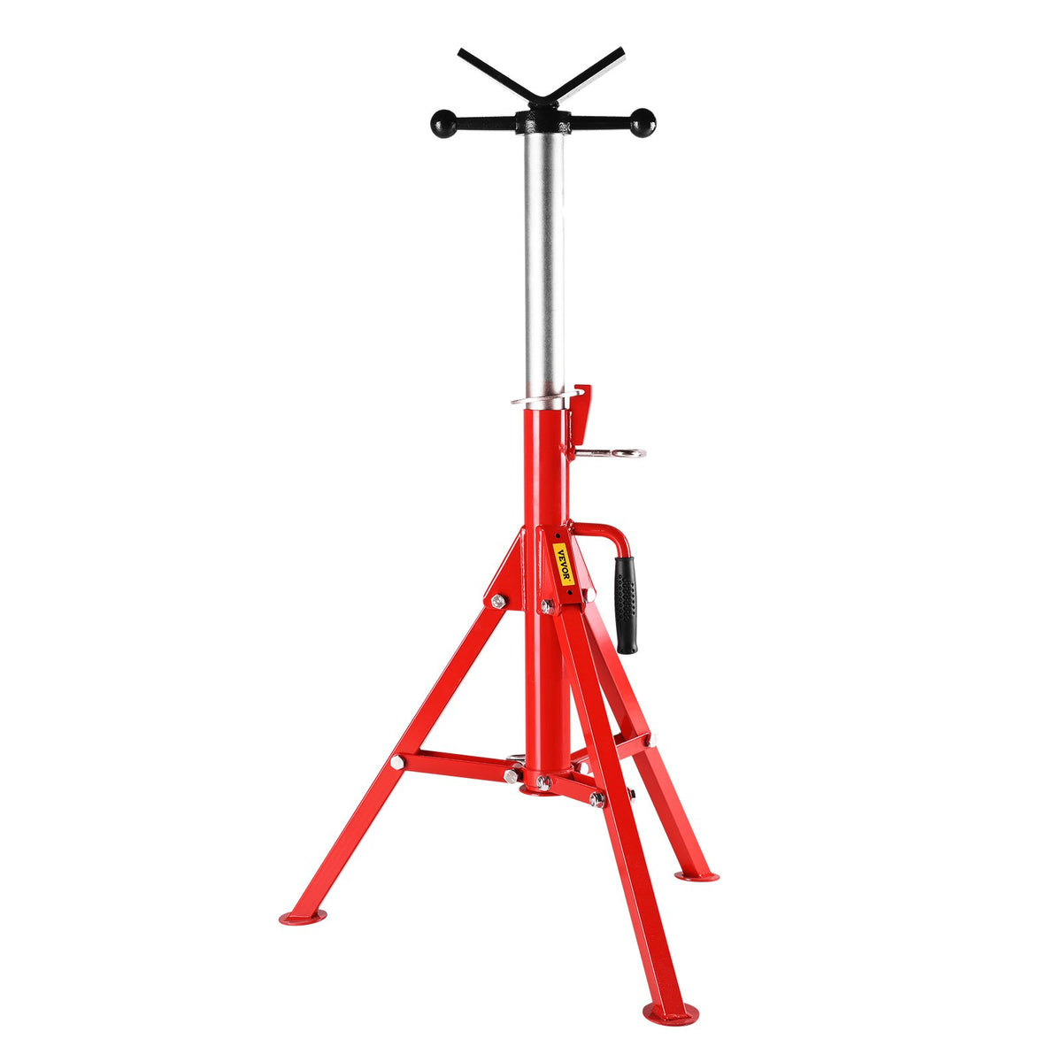 Pipe Stand V Head Adjustable 28-52 Inch 2500LB Folding Portable Steel Jack