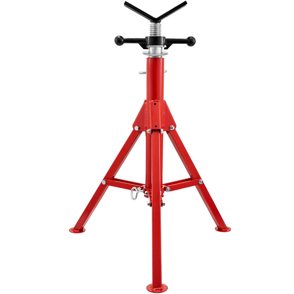 Pipe Jack Stand V-Head Foldable Legs Max Height 52in 2500LB
