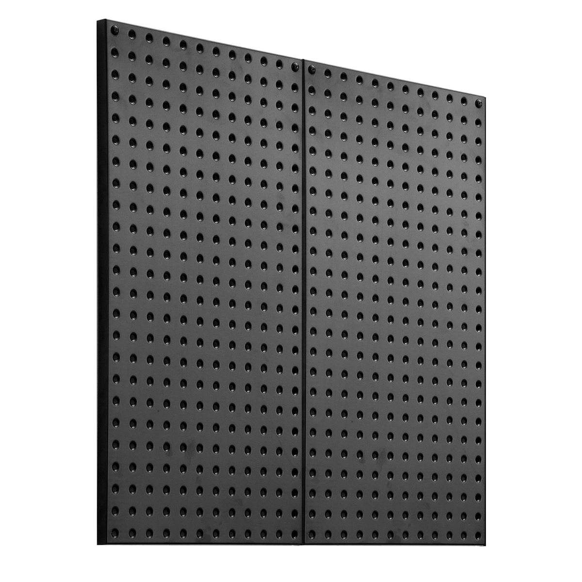 Metal Pegboard Panels 609.6x304.8mm, 2 Pc Heavy Duty Wall Organizer, Black