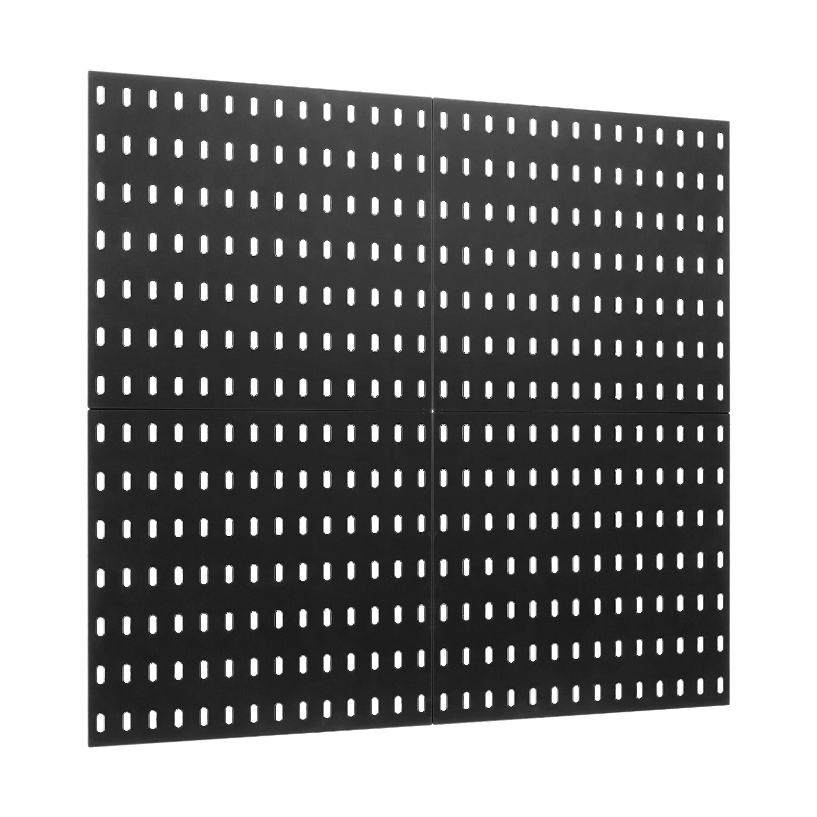 Pegboard Combination Kit 280x280mm 4-Panel Wall Organizer with Accessories Black