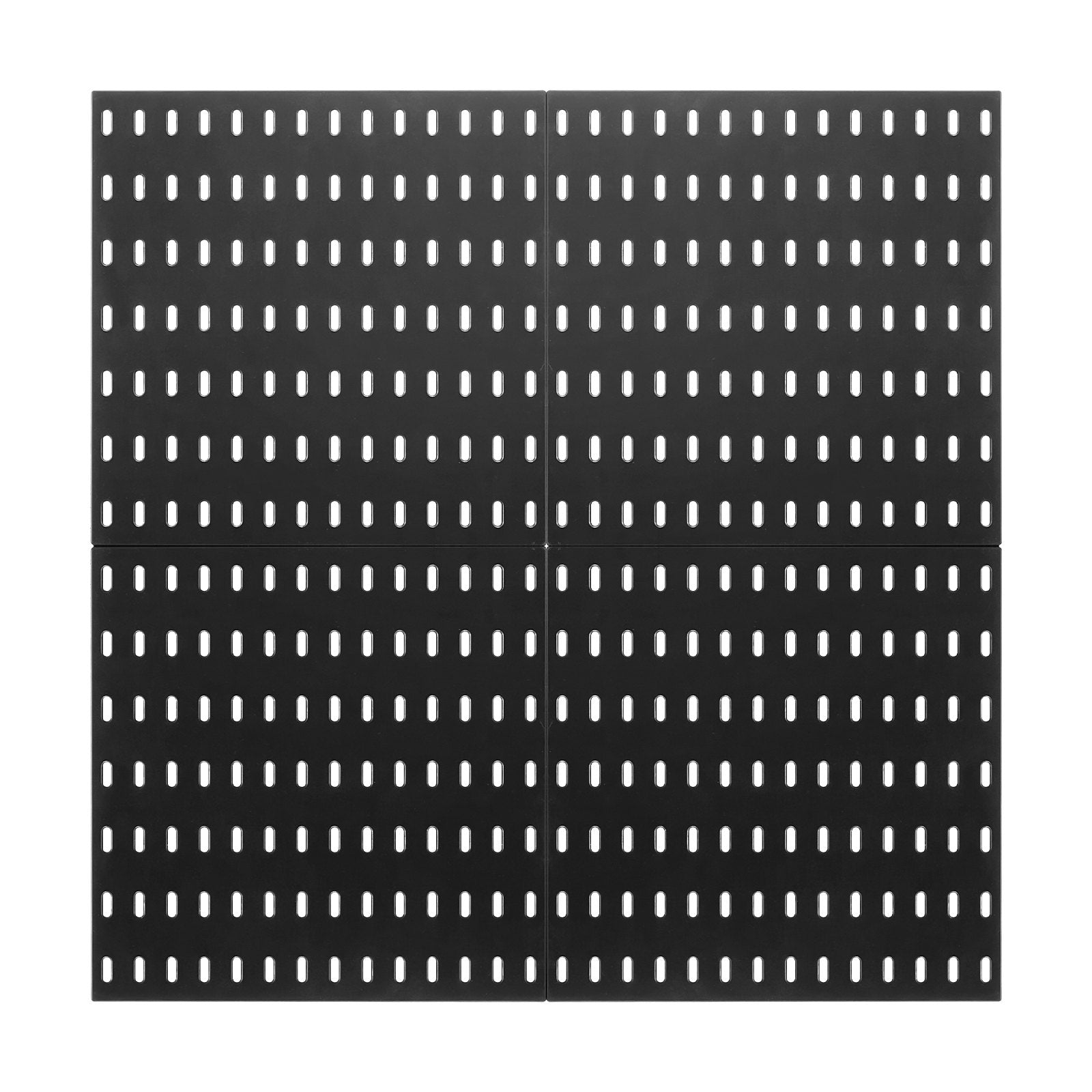 Pegboard Combination Kit 280x280mm 4-Panel Wall Organizer with Accessories Black