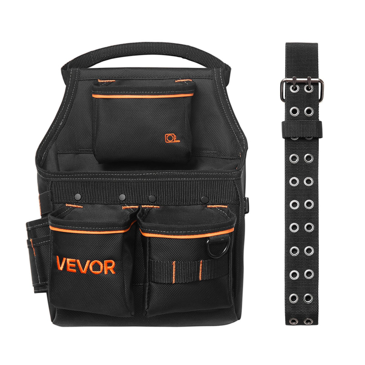 Tool Pouch Belt 14 Pockets Heavy Duty Adjustable Utility Bag 83-127cm Carpenter