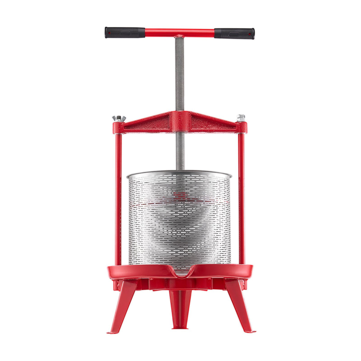 FruitWine PressStainless Basket14L 3.69 Gal Manual JuiceMaker THandle AppleGrape