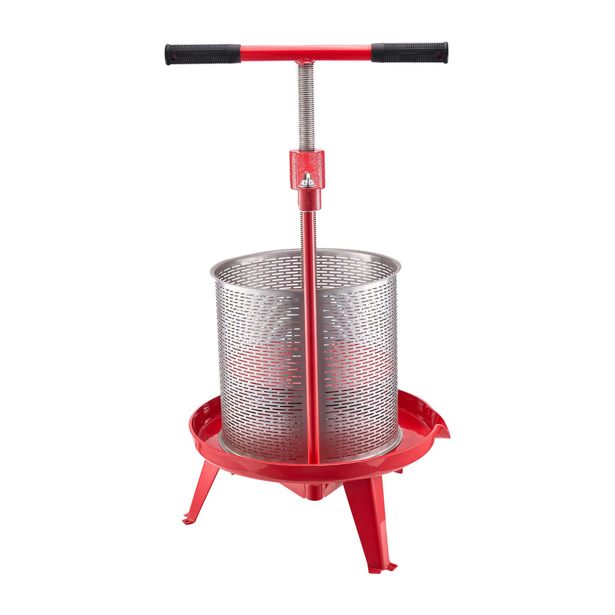 FruitWine PressStainless Basket14L 3.69 Gal Manual JuiceMaker THandle AppleGrape