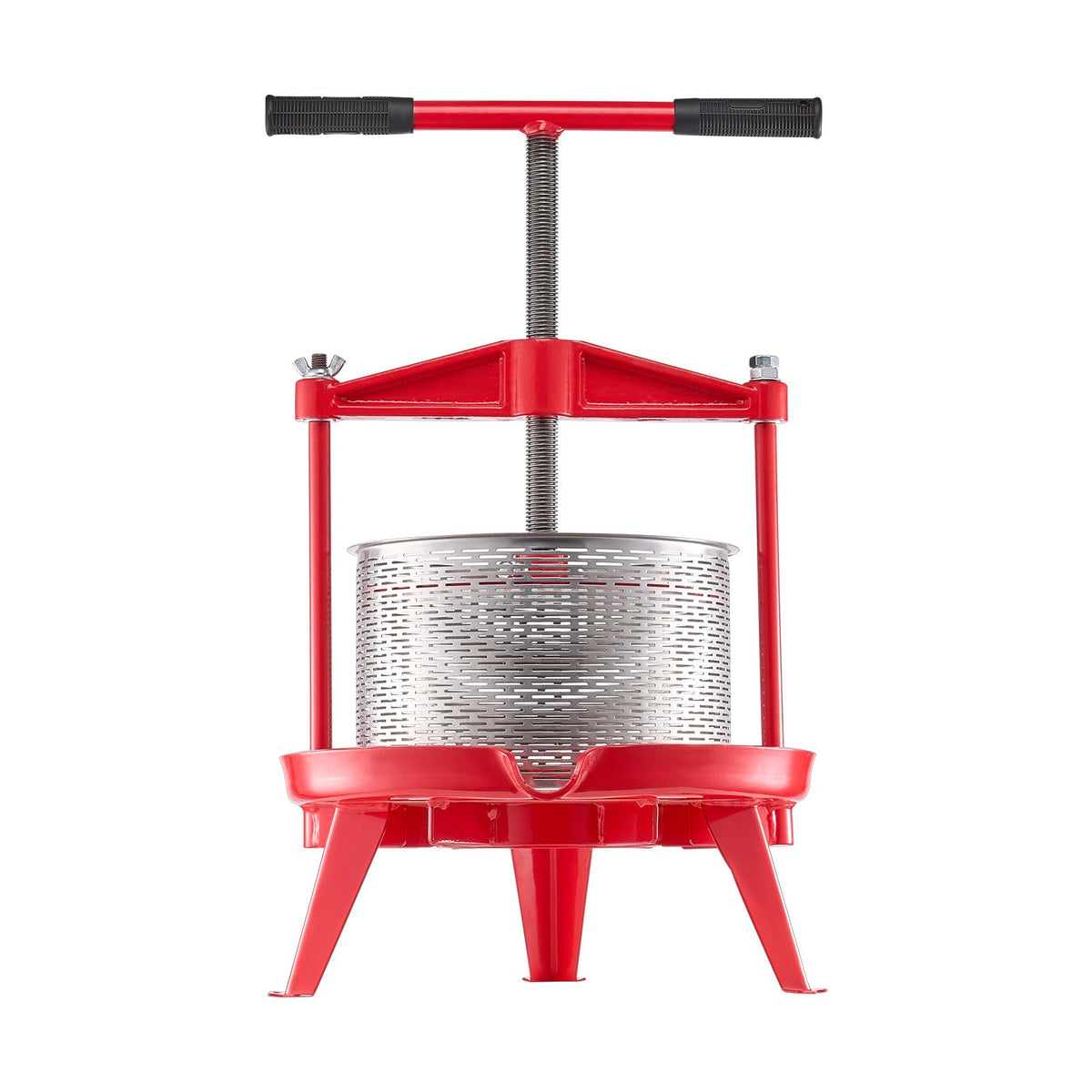 Fruit Wine Press 2.38 Gal 9L Stainless Steel Basket Manual Juice Cider Apple