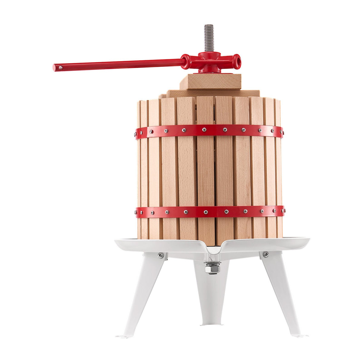 12L Fruit Wine Press Manual Solid Wood Juice Maker for Kitchen