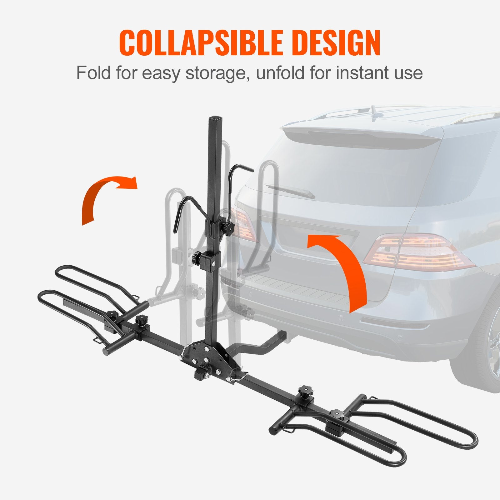 2-Bike Rack Hitch Mount Folding Carrier Car Truck SUV 1.25