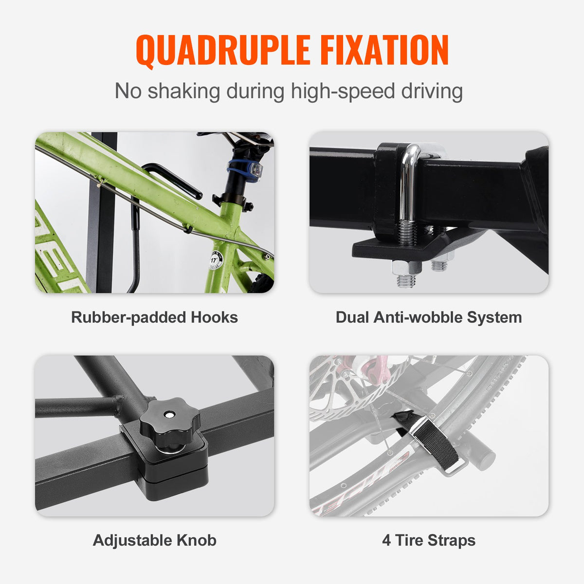 2-Bike Rack Hitch Mount 160lbs Folding Carrier for Car Truck SUV