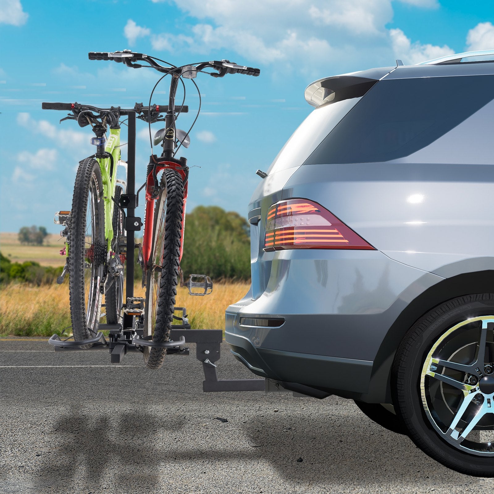 2-Bike Rack Hitch Mount 160lbs Folding Carrier for Car Truck SUV