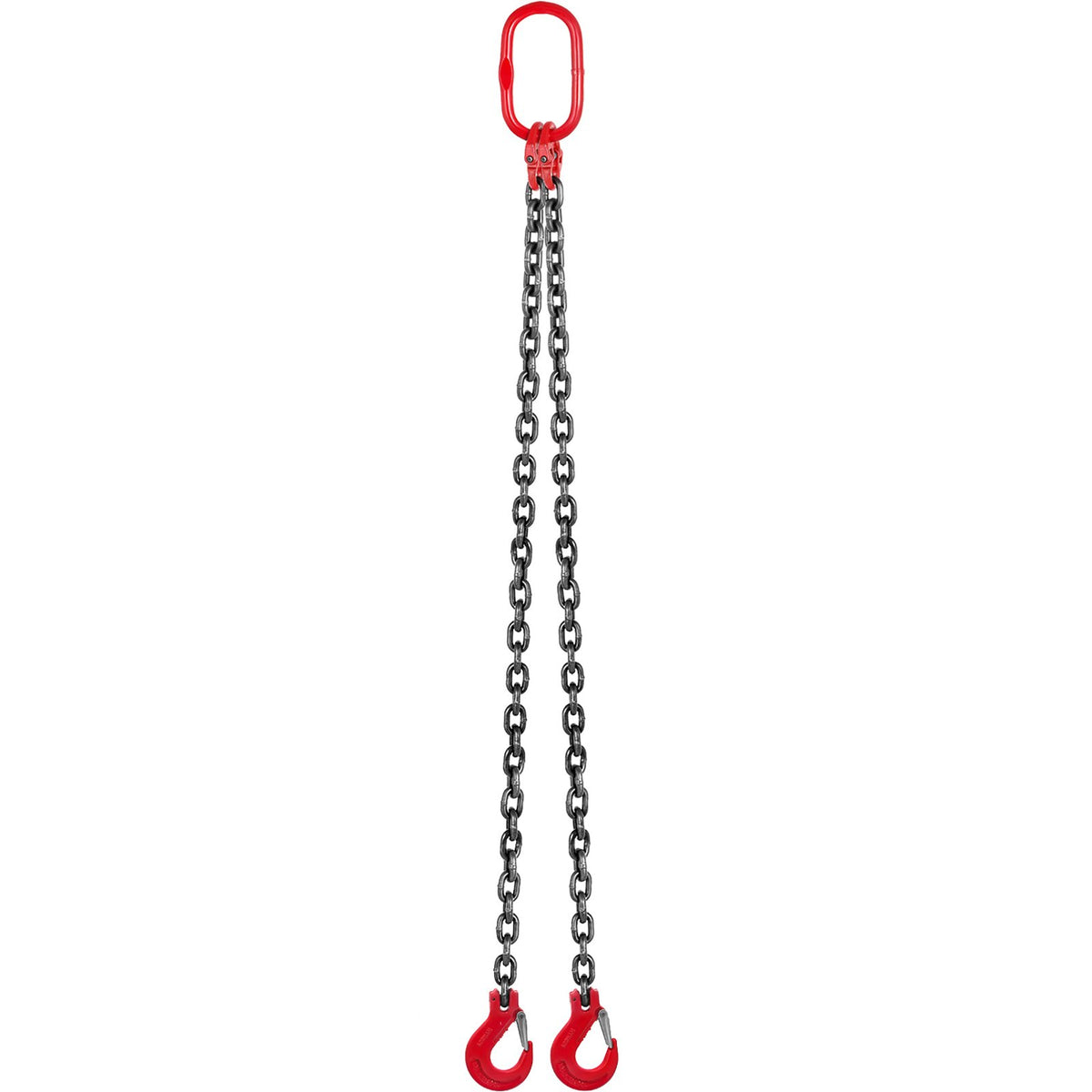 10mm x 150cm Chain Sling G80 2-Leg Lifting Chain with Hooks 5 Ton Capacity